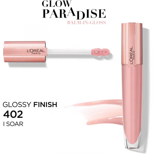 L’Oréal Paris Glow Paradise Balm in Gloss lesk na pery s kyselinou hyalurónovou odtieň 402 I Soar 7 ml