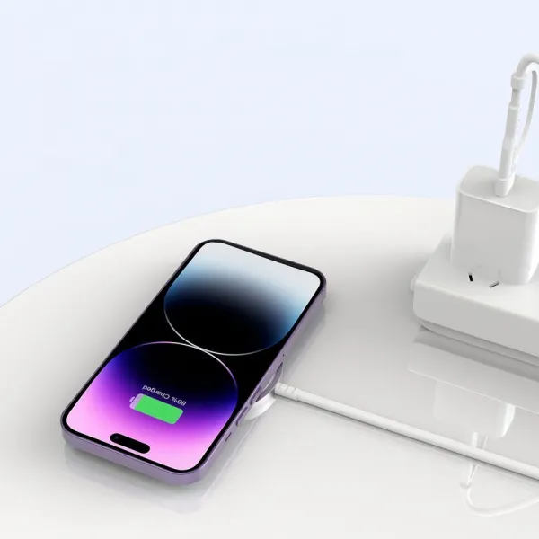 Tech-Protect A44 MagSafe bezdrôtová nabíjačka 15W, biela