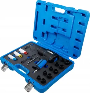 BGS Technics Sada pneumatického rázového uťahováku 1200 Nm 1/2" a nadstavcov - 16 dielna