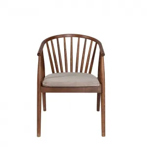 Kalune Design Jídelní židle Alberto z masivu ořech/béžová