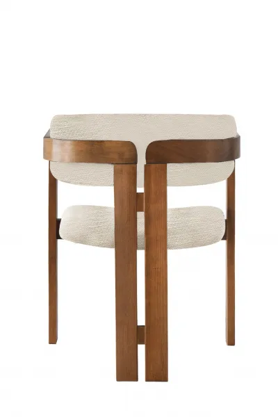 Kalune Design Jedálenská stolička CO z masívu svetlosivá/orech
