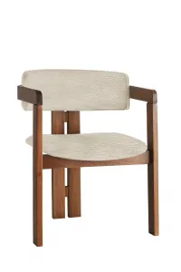 Kalune Design Jedálenská stolička CO z masívu svetlosivá/orech