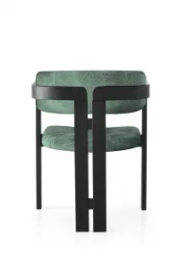 Kalune Design Jedálenská stolička CO z masívu zelená/čierna