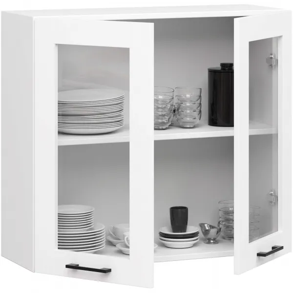 Ak furniture Závěsná kuchyňská skříňka OLIVIE W 80x72 cm matná bílá