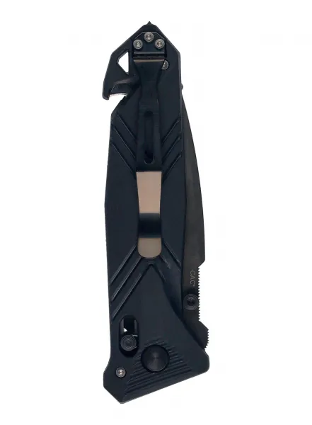 Skladací nôž TB Outdoor CAC Serration - black