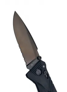 Skladací nôž TB Outdoor CAC Serration - black