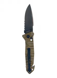 Tb outdoor zatvárací nôž cac army pa6 tx kombinované ostrie vývrtka army green
