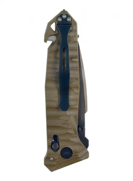 Tb outdoor zatvárací nôž cac army pa6 tx kombinované ostrie vývrtka army green