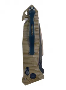Tb outdoor zatvárací nôž cac army pa6 tx kombinované ostrie vývrtka army green