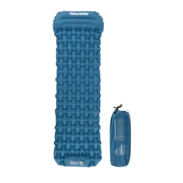 Naturehike FC-12 - nafukovacia ultraľahká karimatka so vstavanou pumpou 620g Farba: Tmavo zelená
