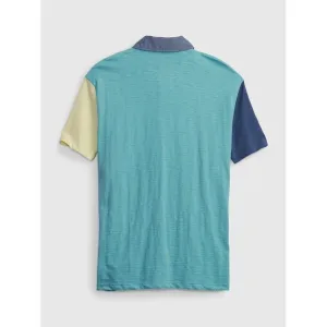 GAP CHAMBRAY POLO Chlapčenské tričko, tyrkysová, veľkosť