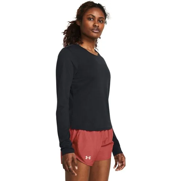 Under Armour LAUNCH LONGSLEEVE Dámske tričko, čierna, veľkosť