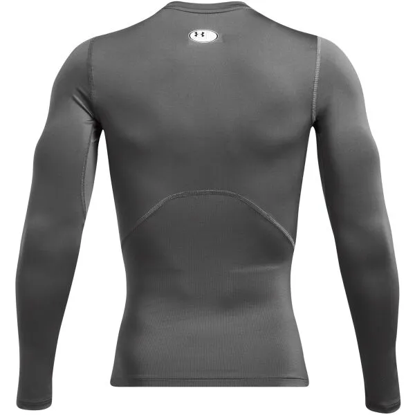 Under Armour HG ARMOUR COMP LS Pánske tričko, sivá, veľkosť