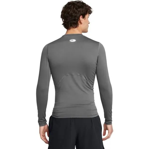 Under Armour HG ARMOUR COMP LS Pánske tričko, sivá, veľkosť