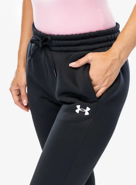 Dámske nohavice Under Armour Armour Fleece Joggers - black/white