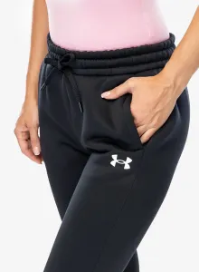 Dámske nohavice Under Armour Armour Fleece Joggers - black/white