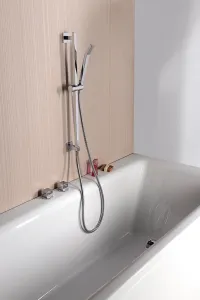 NANCY posuvný držiak sprchy, vývod vody, 600 mm, chróm 1202-04