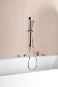 NANCY posuvný držiak sprchy, vývod vody, 600 mm, chróm 1202-04