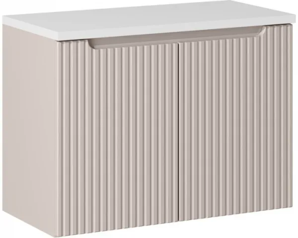ArtCom Kúpeľňová skrinka s umývadlom a doskou NOVA Cashmere DU80/5 | 80 cm