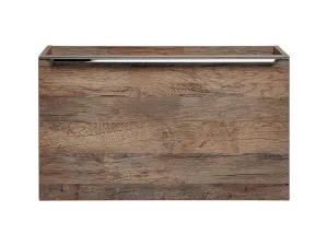 Comad Závesná skrinka Santa Fe s doskou a umývadlom 80 cm dub santa fe vo vintage štýle