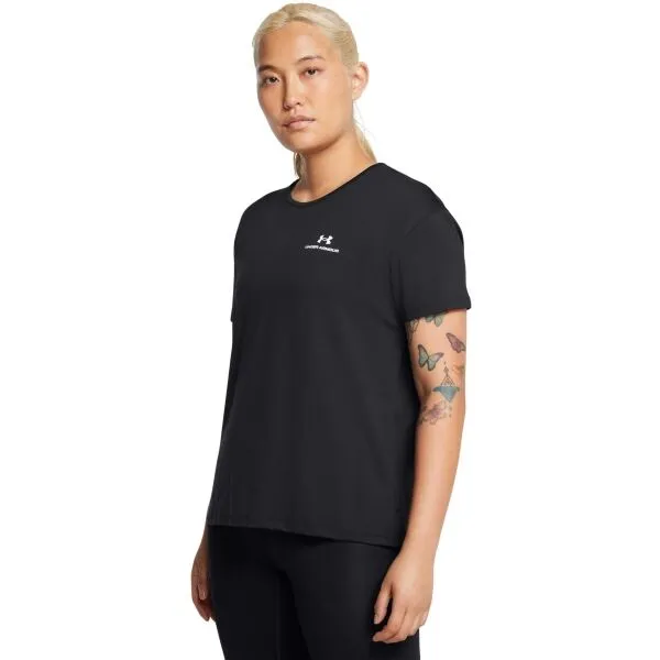 Under Armour RUSH ENERGY SS 2.0 Dámske tričko, čierna, veľkosť M