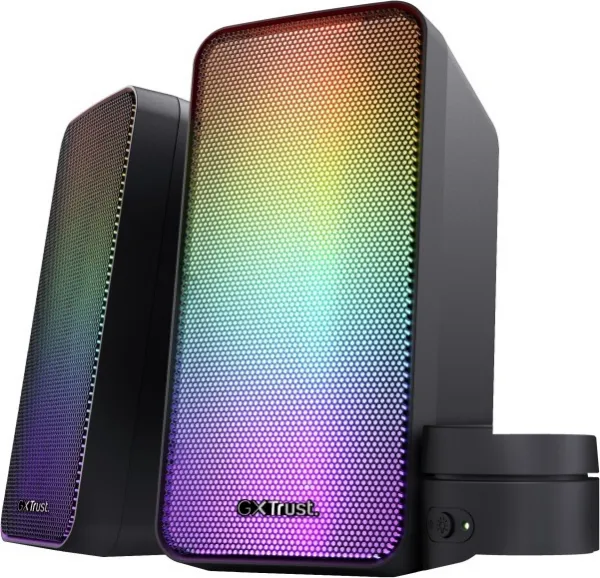 Súprava reproduktorov TRUST GXT 611 Wezz Illuminated, RGB, čierny 24587