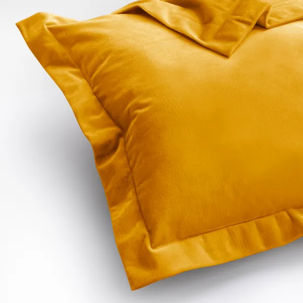 Obliečky na vankúše AmeliaHome Velvet Side Si horčicové, veľkosť 50x70
