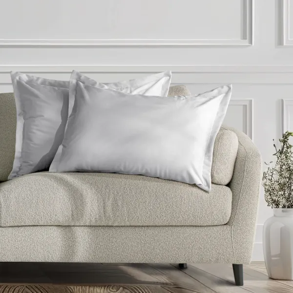 Obliečky na vankúše AmeliaHome Velvet Side Si biele, veľkosť 50x70