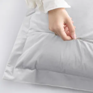 Obliečky na vankúše AmeliaHome Velvet Side Si biele, veľkosť 50x70