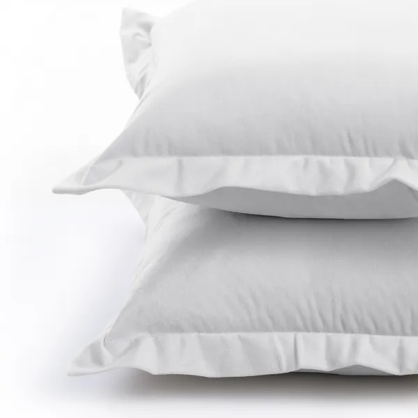 Obliečky na vankúše AmeliaHome Velvet Side Si biele, veľkosť 50x70