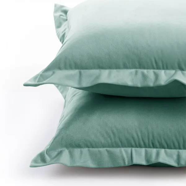 Obliečky na vankúše AmeliaHome Velvet Side Si mätové, veľkosť 50x70