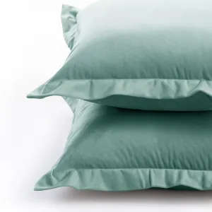 Obliečky na vankúše AmeliaHome Velvet Side Si mätové, veľkosť 50x70