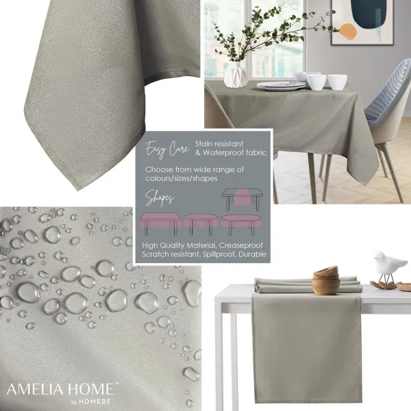 Obrus AmeliaHome EMPIRE cappuccino, veľkosť 80x80