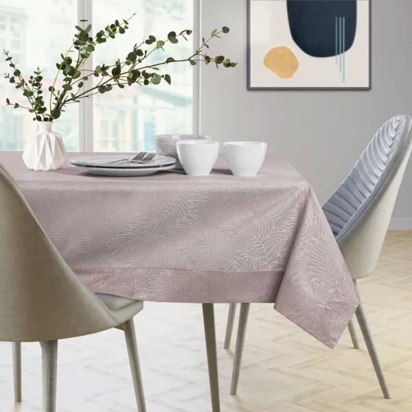 Obrus AmeliaHome GAIA púdrovo-ružový, veľkosť 155x155