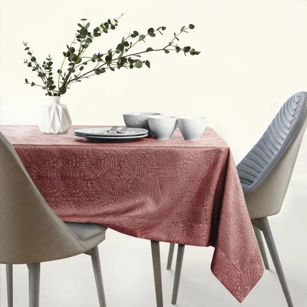 Obrus AmeliaHome GAIA staroružový, veľkosť 155x155