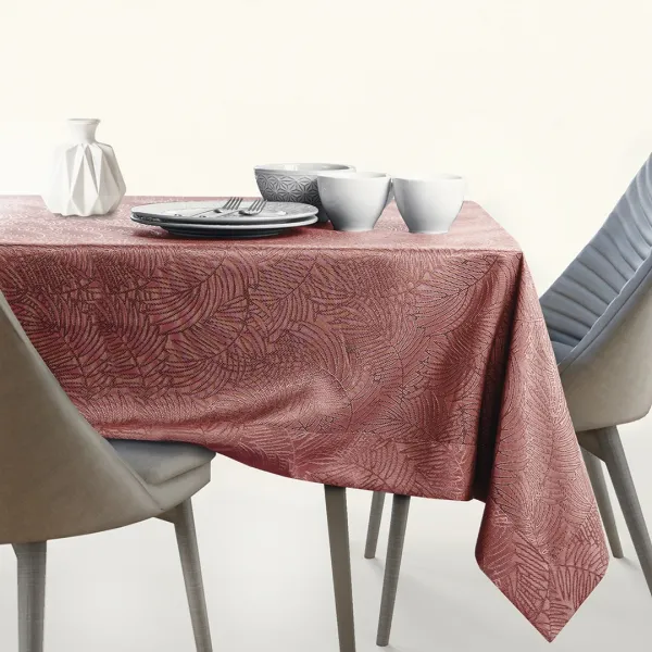 Obrus AmeliaHome GAIA staroružový, veľkosť 155x155