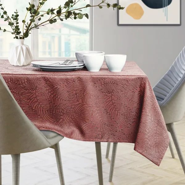 Obrus AmeliaHome GAIA staroružový, veľkosť 155x155