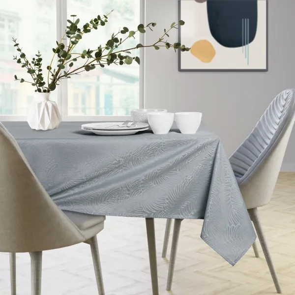 Obrus AmeliaHome GAIA svetlosivý, veľkosť 155x155
