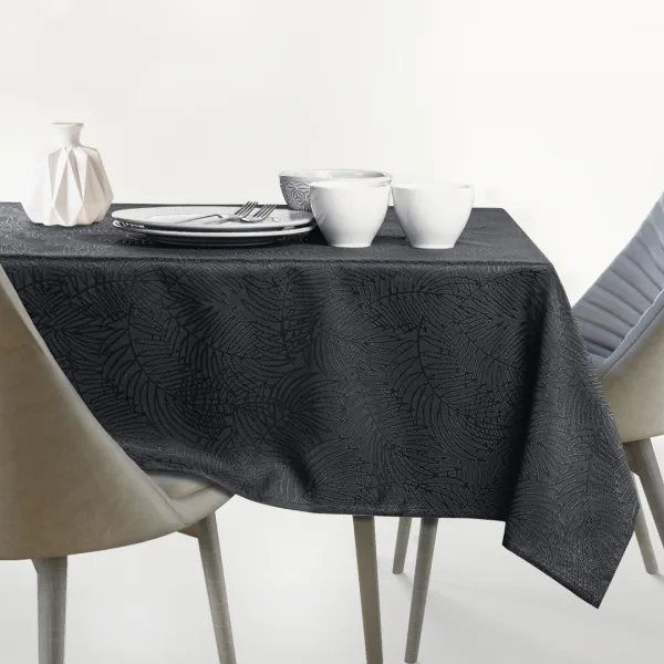 Obrus AmeliaHome GAIA tmavosivý, veľkosť 155x155
