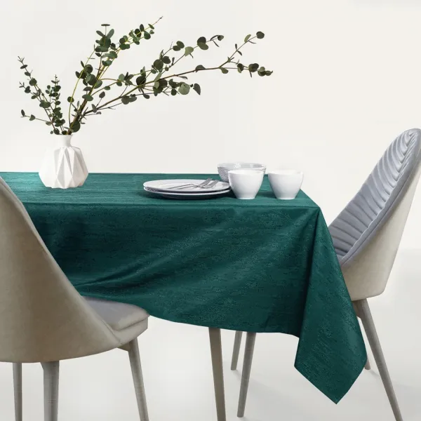 Obrus AmeliaHome VESTA tmavozelený, veľkosť 155x155