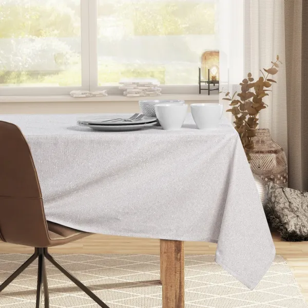 Okrúhly obrus DecoKing SPARKLE krémový, veľkosť r150x150