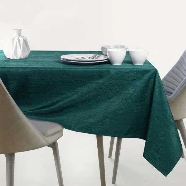 Běhoun na stůl AmeliaHome VESTA láhvově zelený, veľkosť 30x100