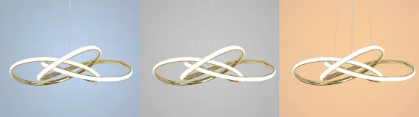 TooLight Stropné LED svietidlo Krúžky zlaté