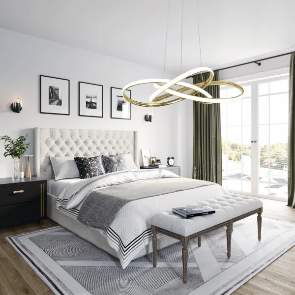 TooLight Stropné LED svietidlo Krúžky zlaté