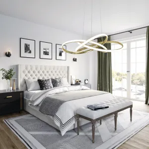 TooLight Stropné LED svietidlo Krúžky zlaté