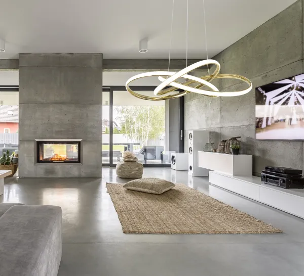 TooLight Stropné LED svietidlo Krúžky zlaté