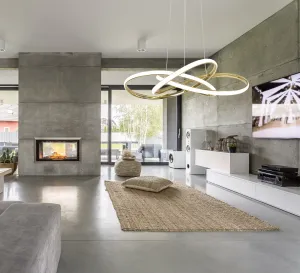 TooLight Stropné LED svietidlo Krúžky zlaté
