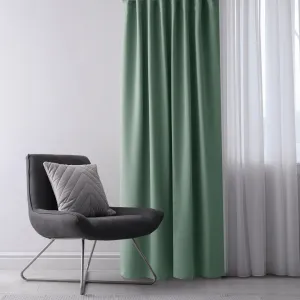 Záves AmeliaHome Blackout s priechodkami 140x270 cm mätový, veľkosť 140x270