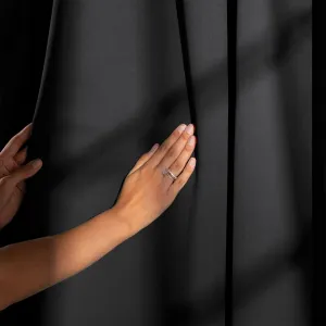 Záves AmeliaHome Blackout s priechodkami 140x270 cm čierny, veľkosť 140x270