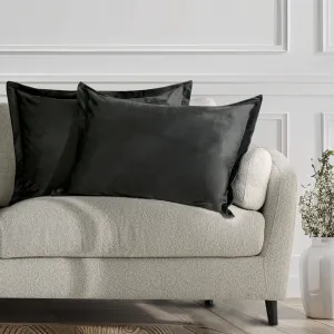 Obliečky na vankúše AmeliaHome Velvet Side Si grafitové, veľkosť 50x70